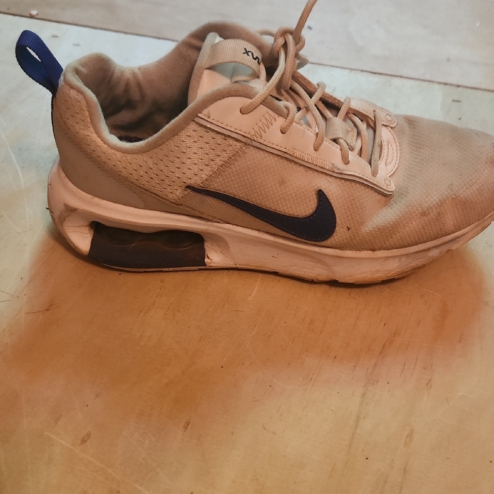 Nike white and Blue Athletic Shoe